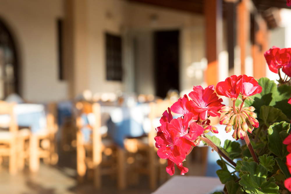 Hotel's restaurant exterior